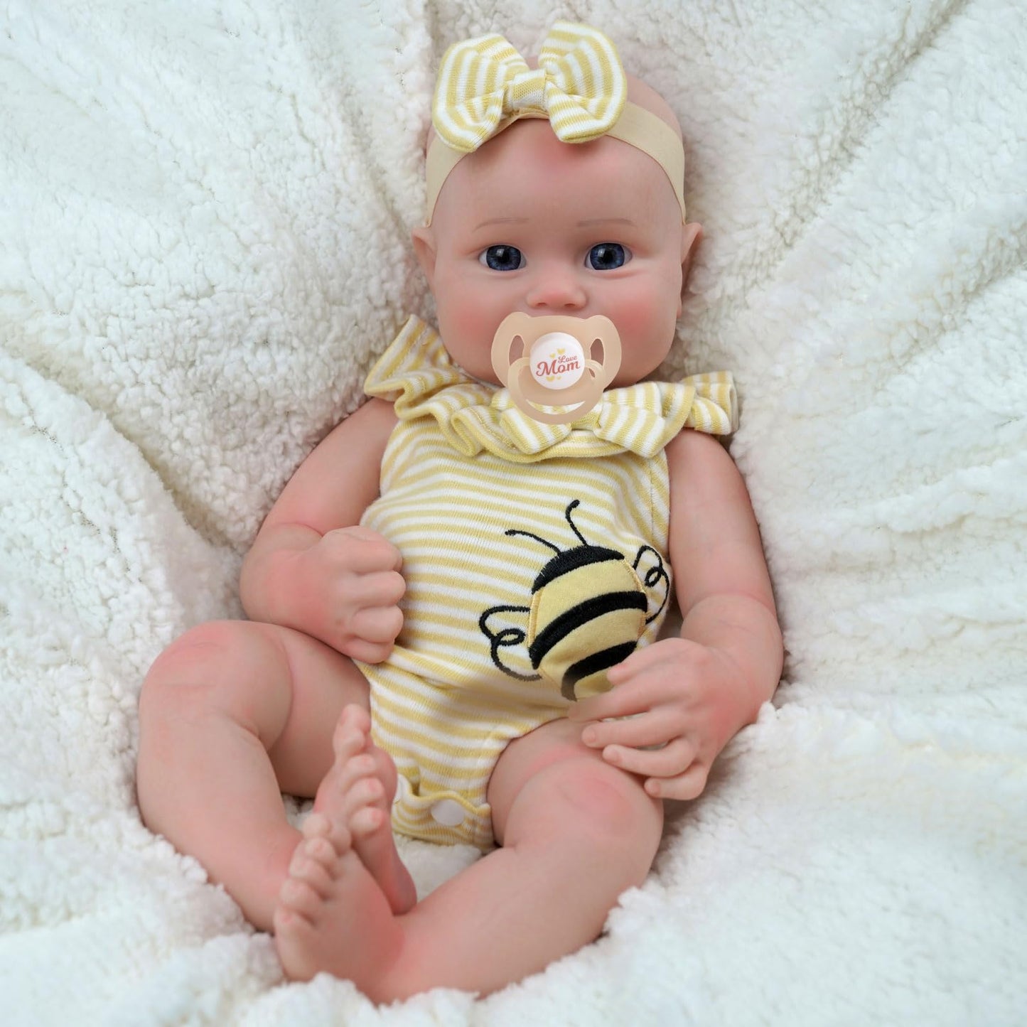 JIZHI Reborn Baby Doll — Full Silicone, 16-Inch, Weighted Real-Life Doll