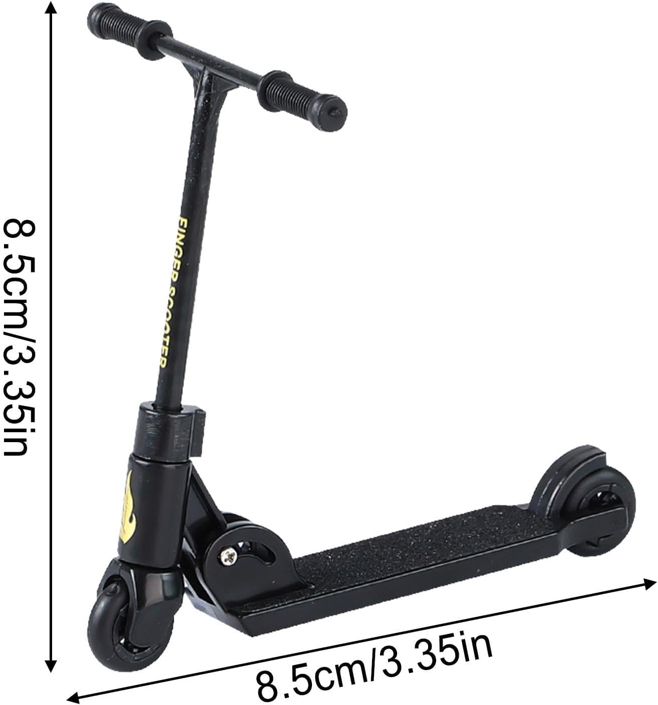 Jizlan Finger Scooter - Foldable 2-Wheeled BMX Finger Board for Teens | Non-Slip Educational Toy