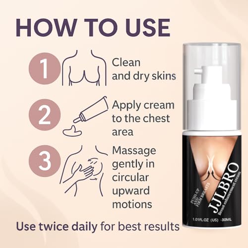 JJLBRO Breast Enhancement Cream for Quick Growth — Lifts, Firms & Fuller Look | Unscented