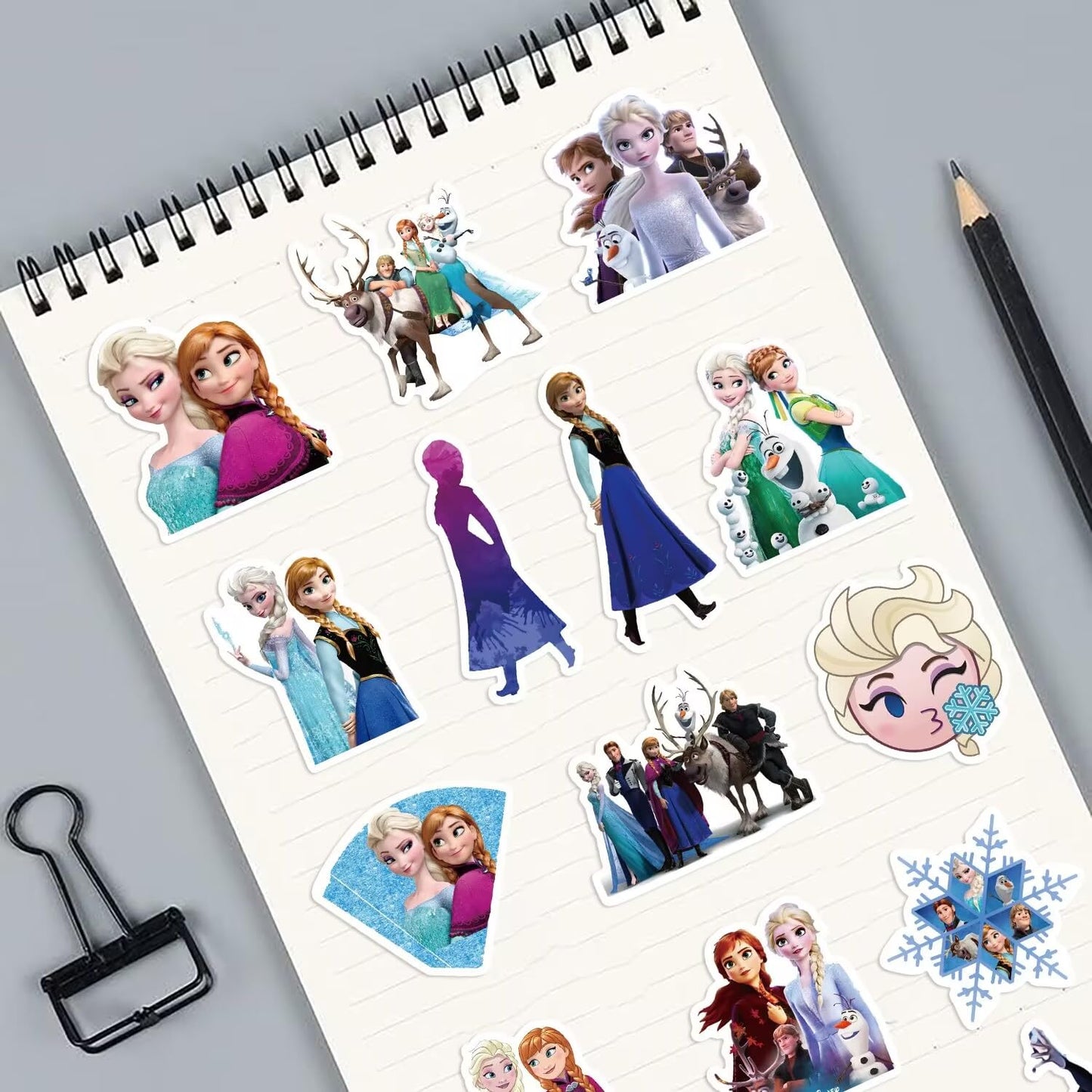jjlin 50 Pcs Mixed Cartoon Sticker Set – Waterproof Vinyl Decals for Laptops, Water Bottles, Luggage