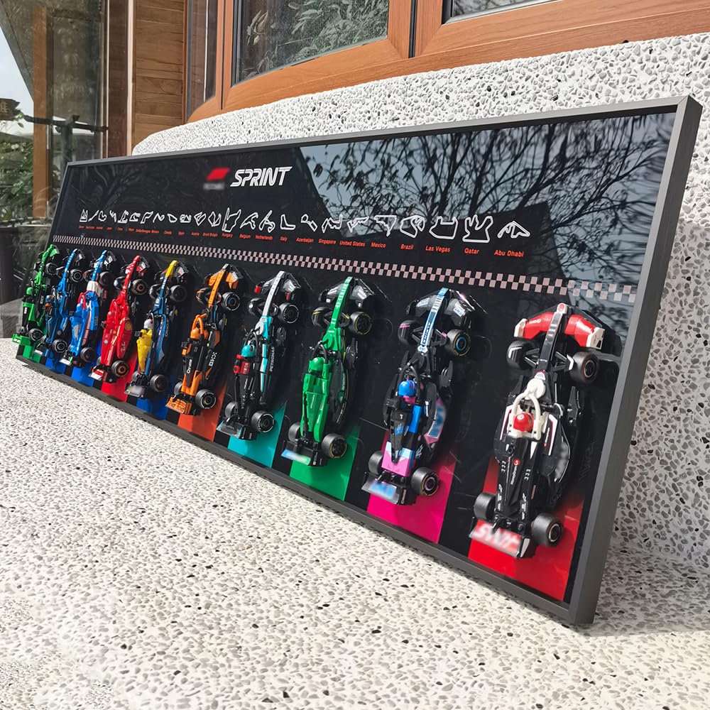 JKZUZU Display Wallboard for Lego Speed Champions – Ultimate F1 Collector’s Pack (10 Sets)