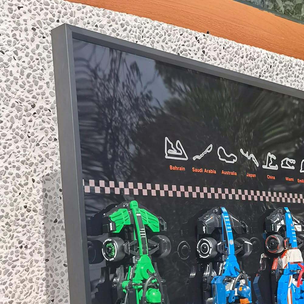 JKZUZU Display Wallboard for Lego Speed Champions – Ultimate F1 Collector’s Pack (10 Sets)