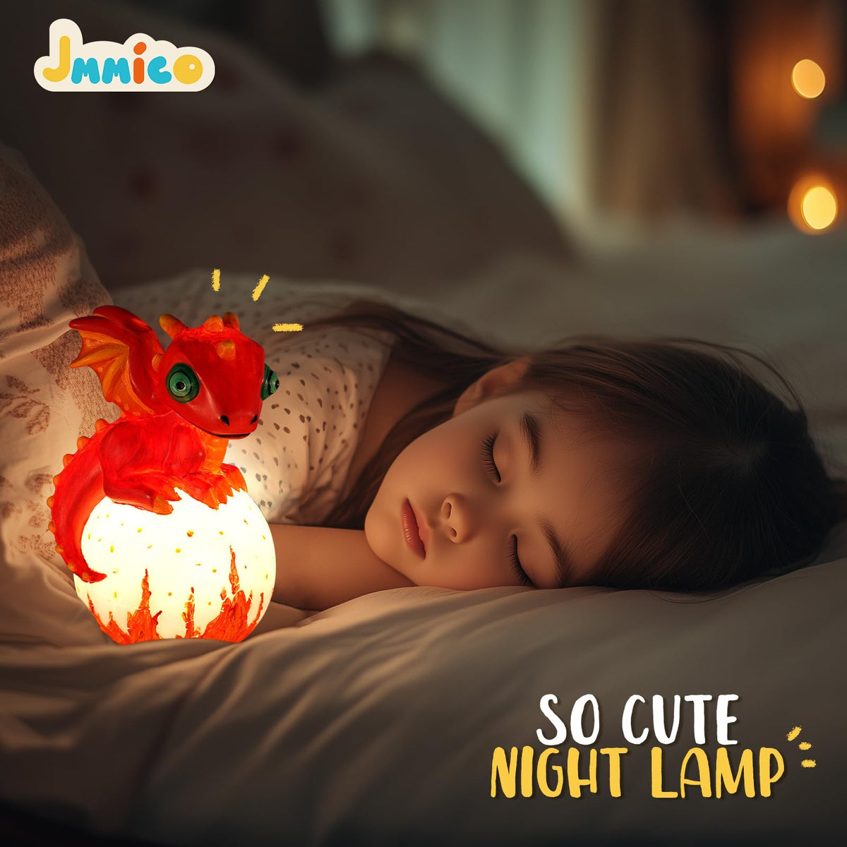 JMMICO Paint Your Own Dragon Lamp Kit – DIY Dragon Night Light for Kids 6-12
