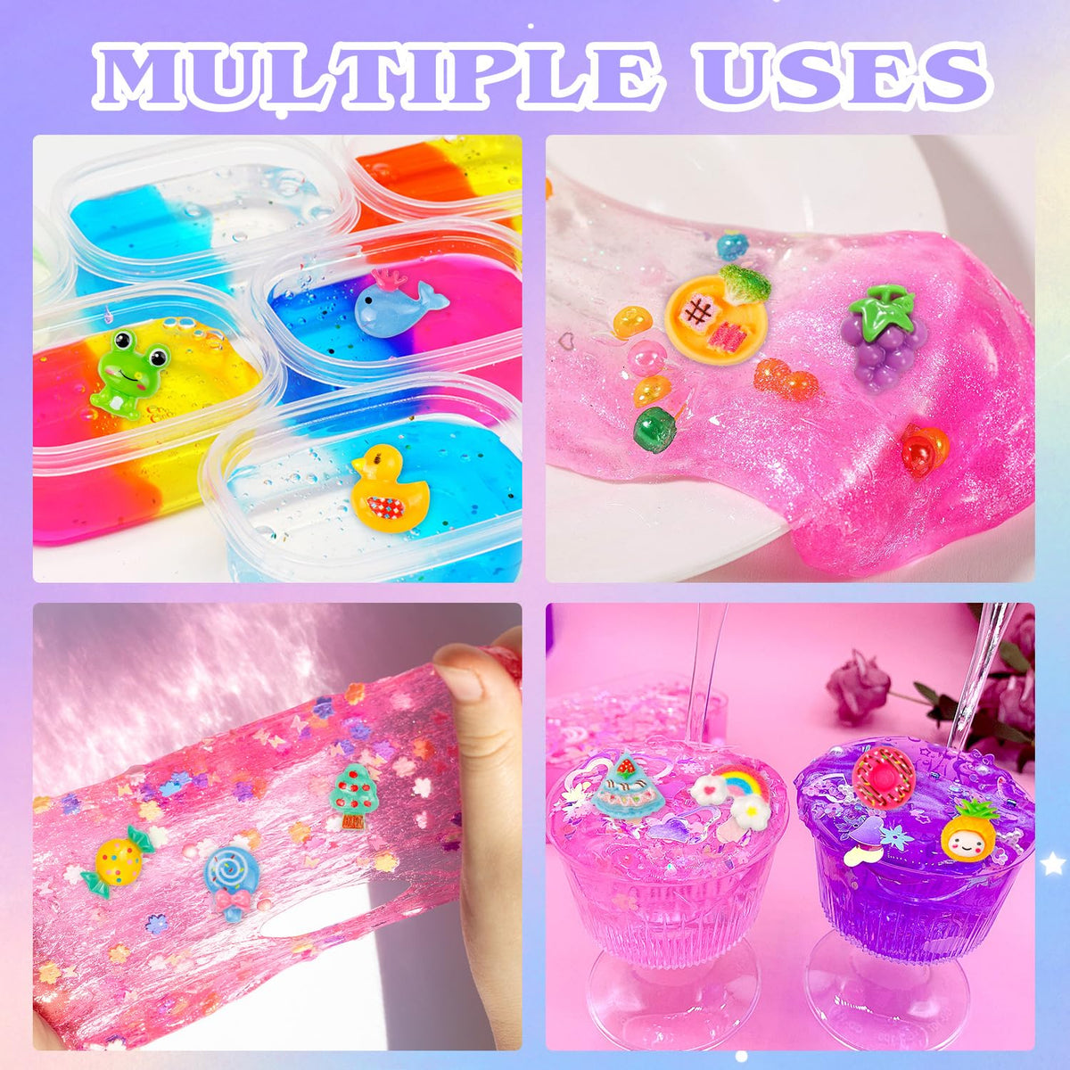 JMUQ 175 Pack Slime Making Supplies Kit — Creative Add-Ins & Tools