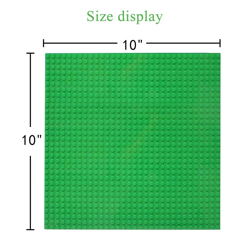 JNZong 6 Pack Classic Baseplates 10x10 – Multicolor, Compatible with Major Brands