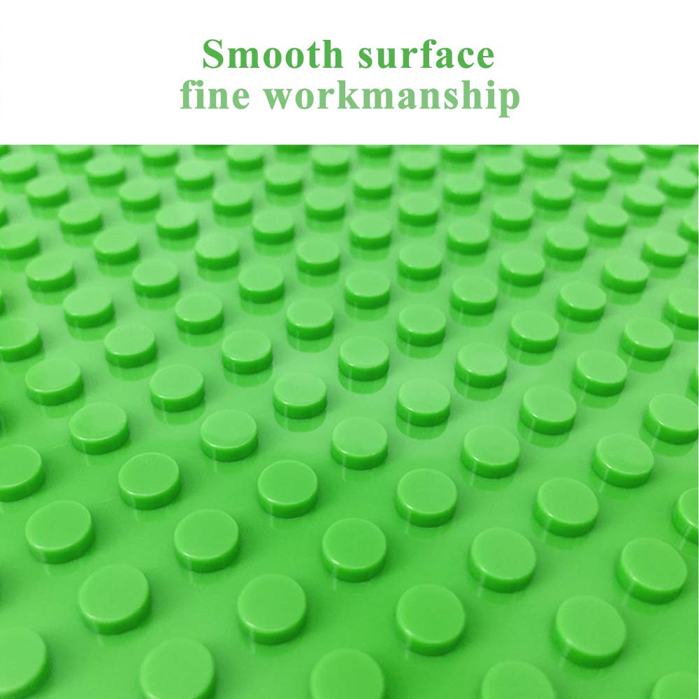 JNZong 6 Pack Classic Baseplates 10x10 – Multicolor, Compatible with Major Brands