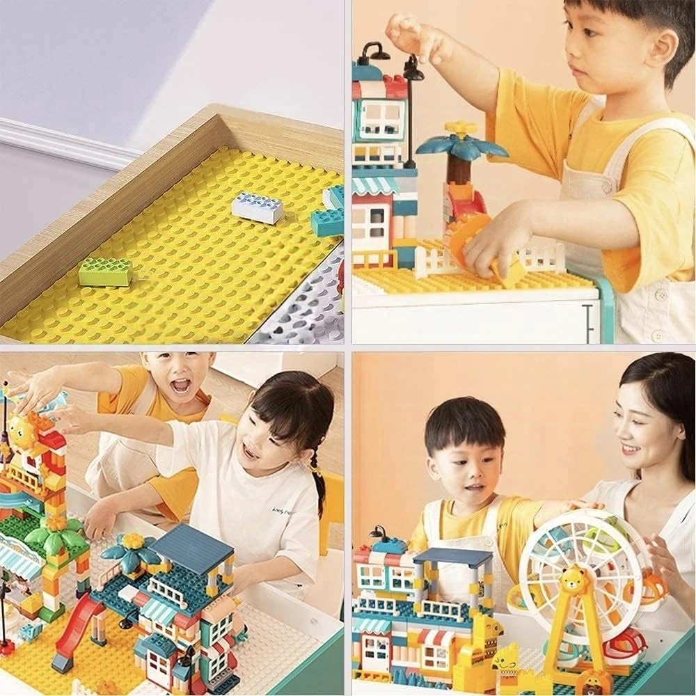 JNZong 6 Pack Classic Baseplates 10x10 – Multicolor, Compatible with Major Brands