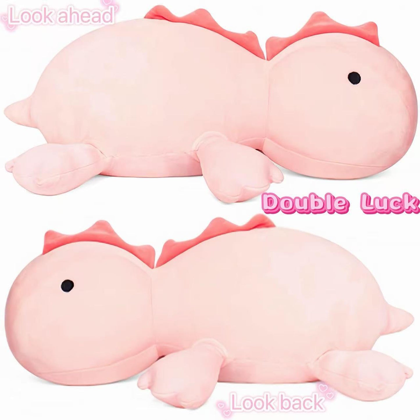 JOD Weighted Dinosaur Plush – 26-Inch Pink Dino Pillow, 5 Lb Huggable Plush for Adults & Kids