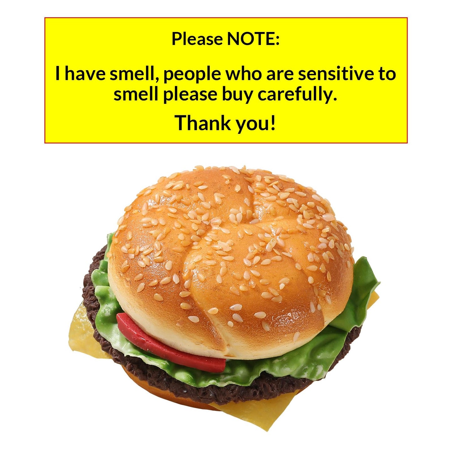 Joeabor Artificial Hamburger Round 2-Pack – Realistic Faux Burgers for Display & Decor