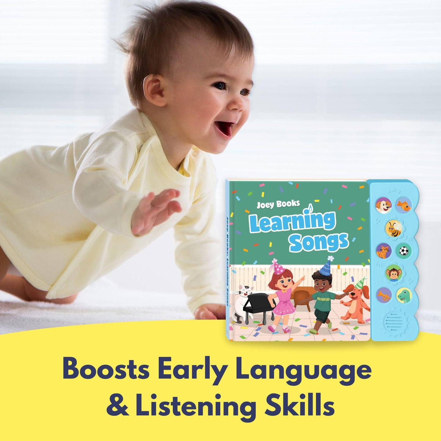 Joey Books: Learning Songs – Press and Play Nursery Rhymes Book