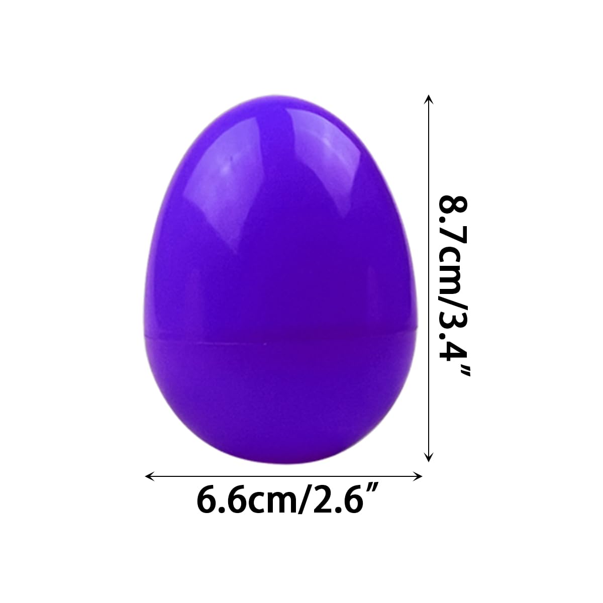 JoFAN 6 Pack Light-Up Bath Toy Easter Eggs – Jumbo Prefilled Plastic Eggs