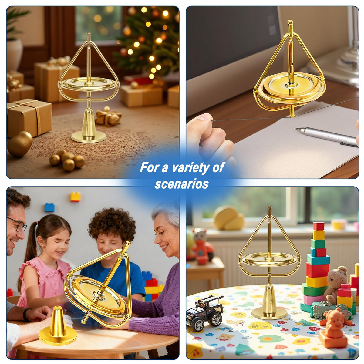 JOGEPEYO Gyroscope — Precision Metal Anti-Gravity Spinner Toy for Long-Lasting Spin