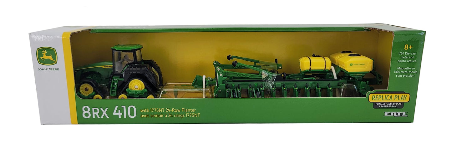 John Deere 1/64 8RX 410 with 1775NT 24-Row Planter Toy LP82766