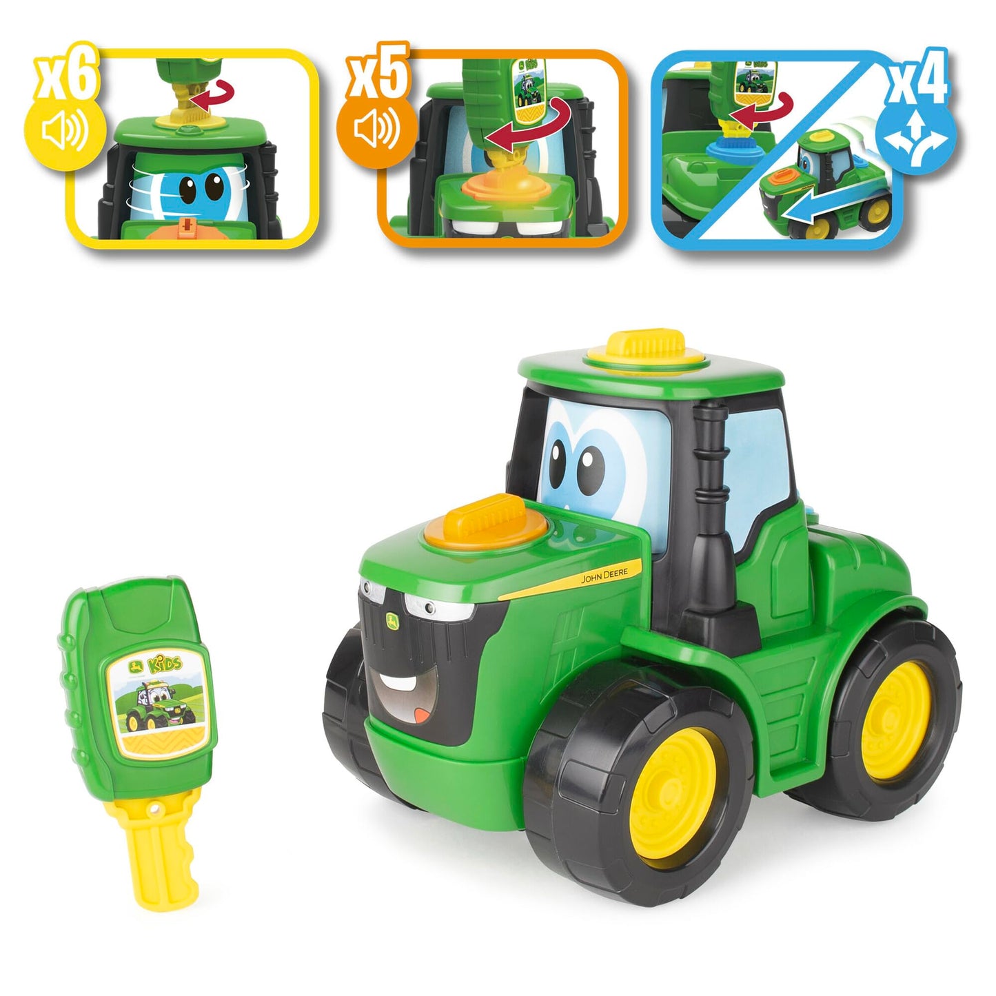 John Deere Key n Go Johnny Tractor — 13 Interactive Features | LP83017