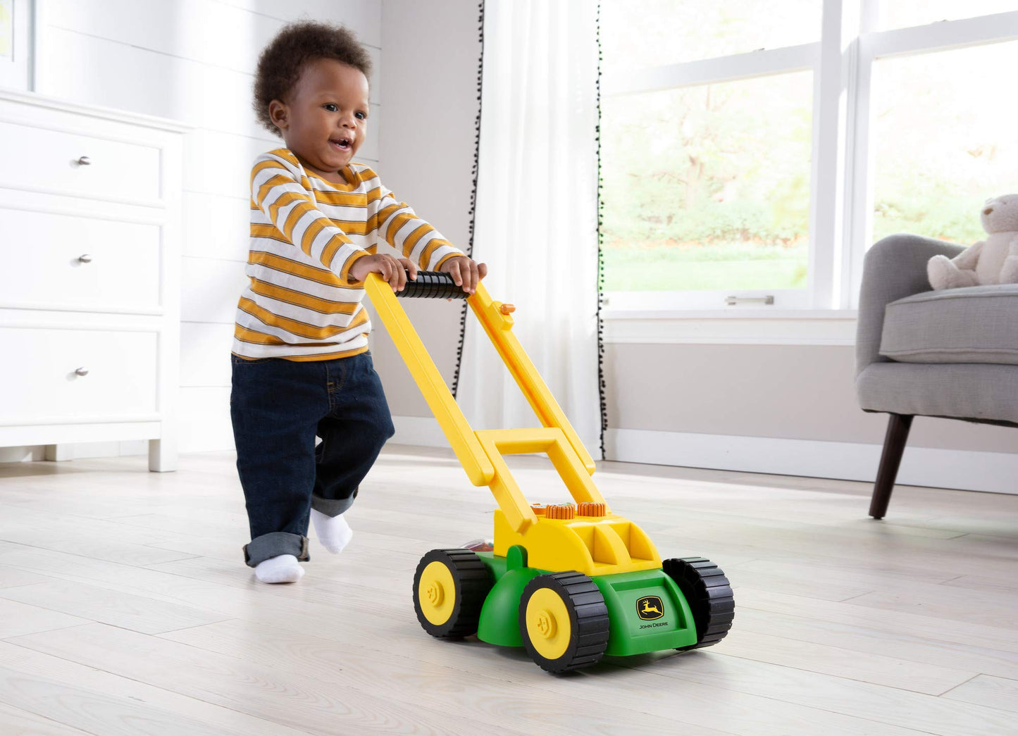 Tomy John Deere Electronic Lawn Mower Toy for Kids – Interactive Sounds