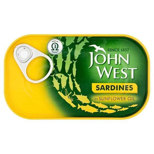 John West Sardines in Sunflower Oil 120g (Case of 12)