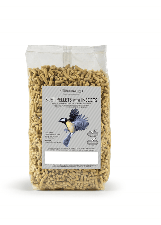Johnston & Jeff Suet Pellets with Insects 12x1kg