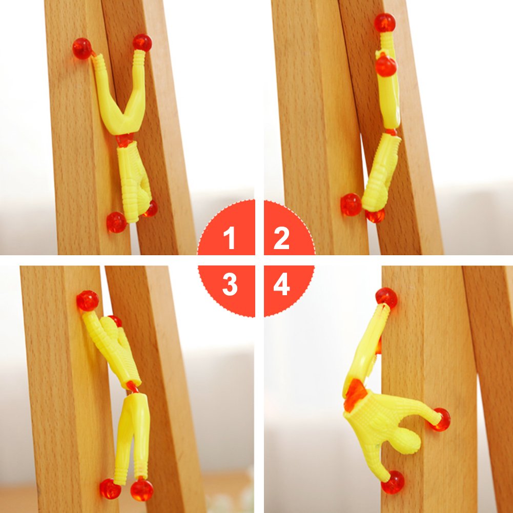 JOHOUSE Sticky Wall Climbers – 24-Pack Nostalgic 90s Toy for Parties & Sensory Play