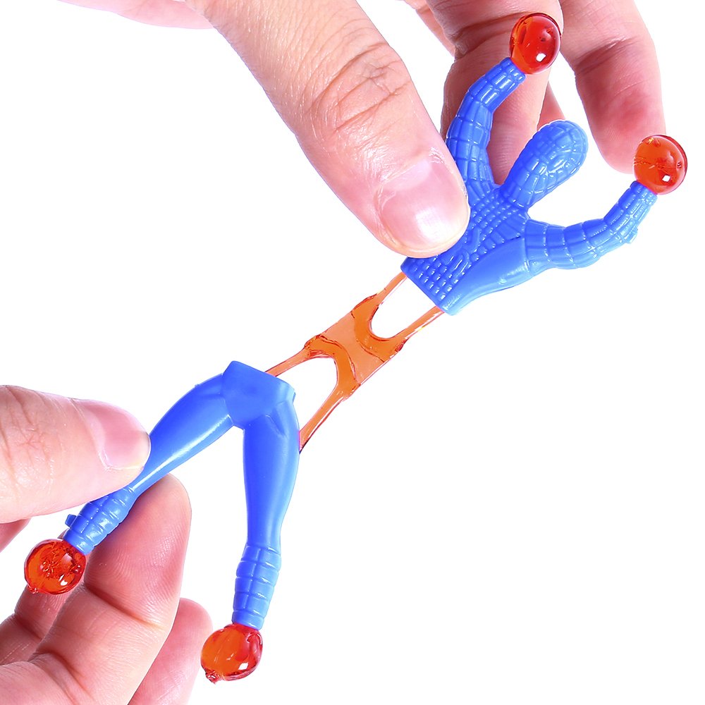 JOHOUSE Sticky Wall Climbers – 24-Pack Nostalgic 90s Toy for Parties & Sensory Play