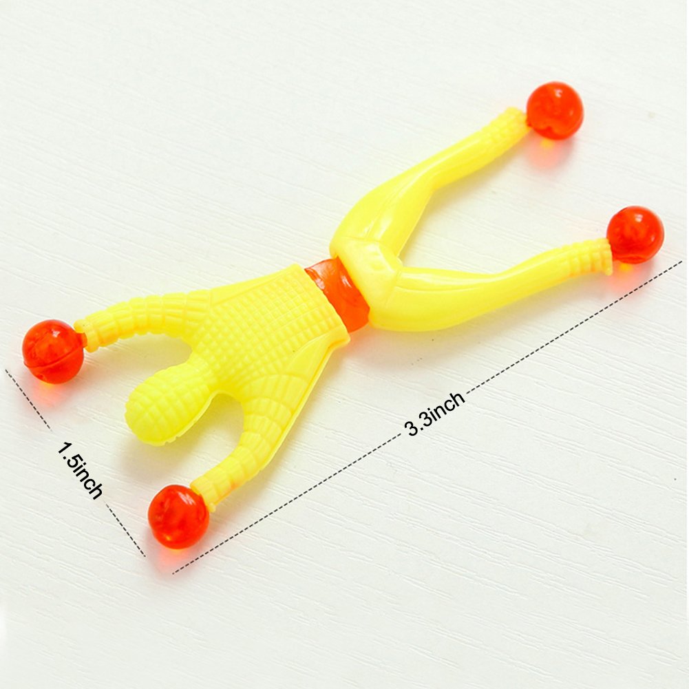 JOHOUSE Sticky Wall Climbers – 24-Pack Nostalgic 90s Toy for Parties & Sensory Play