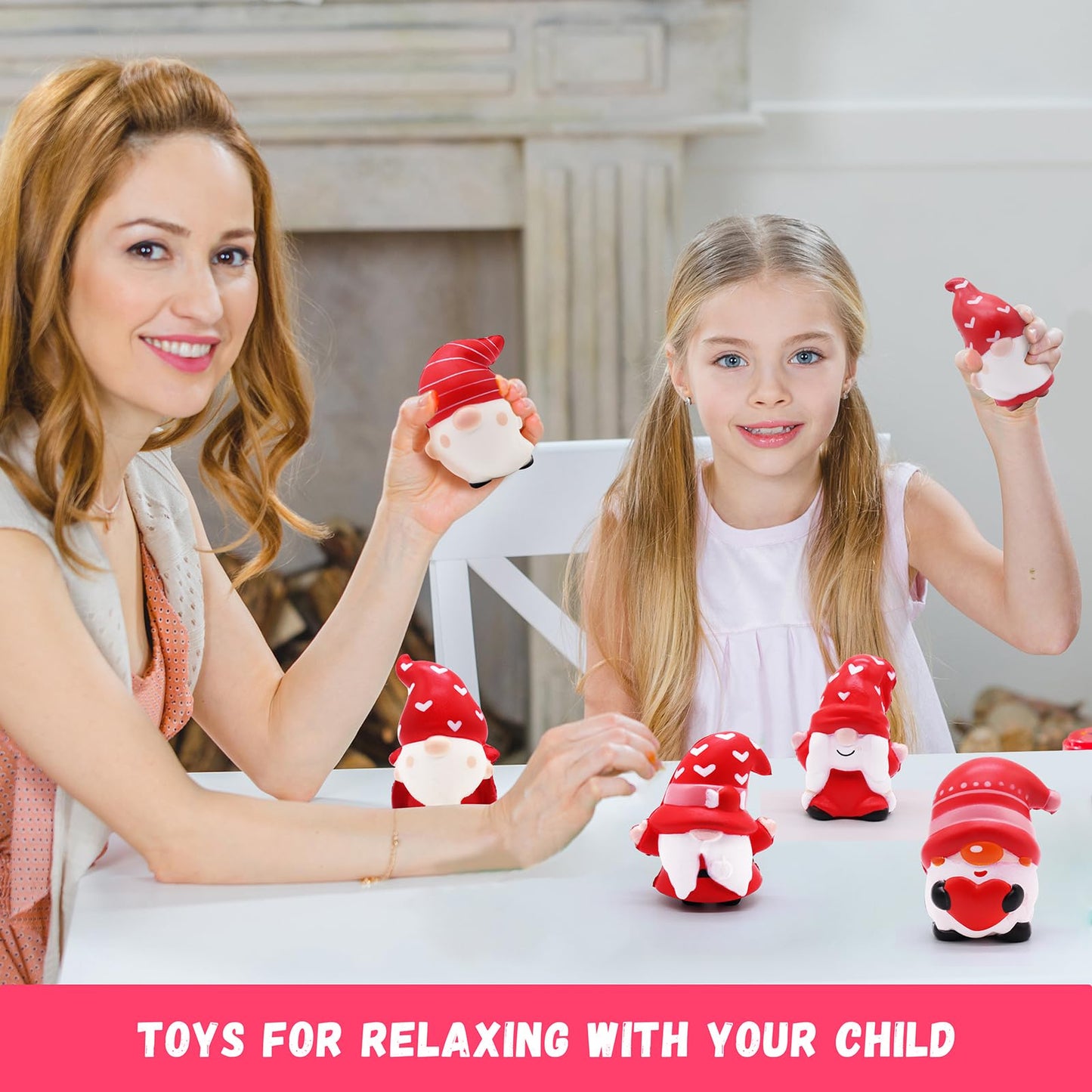 JOINBO Christmas Gnome Squishies – 6-Pack Slow Rising Stress Relief Toys for Kids
