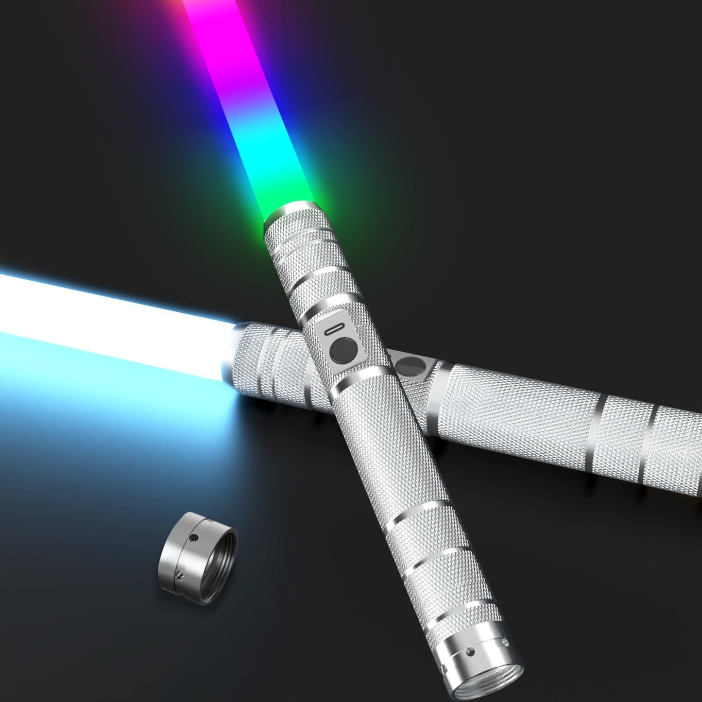 JOINBO Light Up Swords Saber (2-pack) with RGB Colors – USB-C Rechargeable