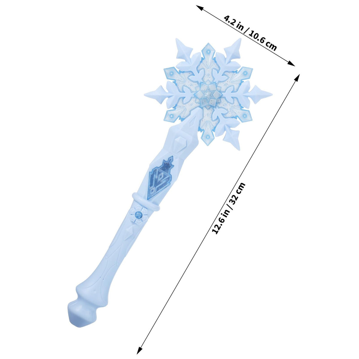 JOINPAYA Snowflake Wand — Light-Up Princess Glow Wand for Christmas & Halloween