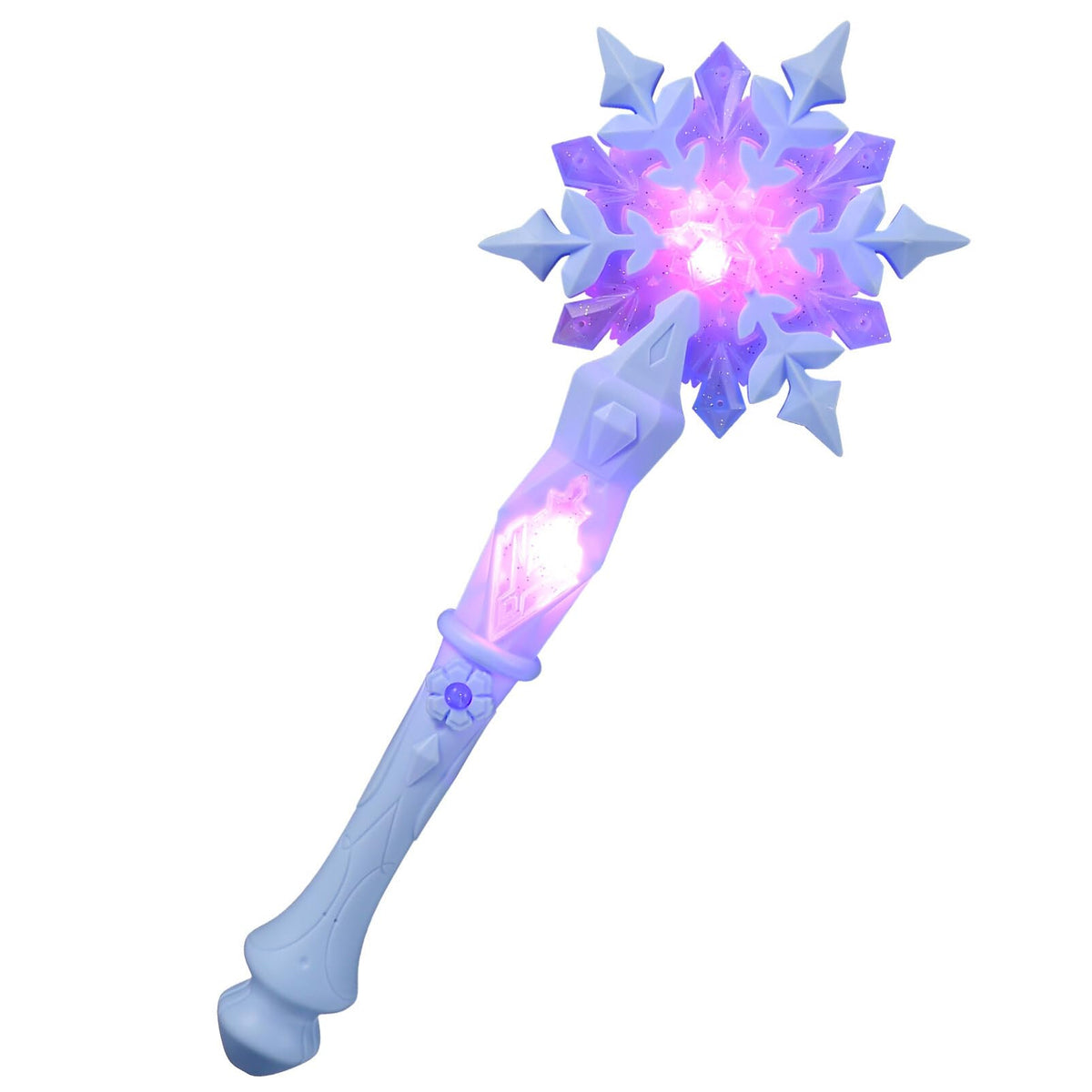 JOINPAYA Snowflake Wand — Light-Up Princess Glow Wand for Christmas & Halloween