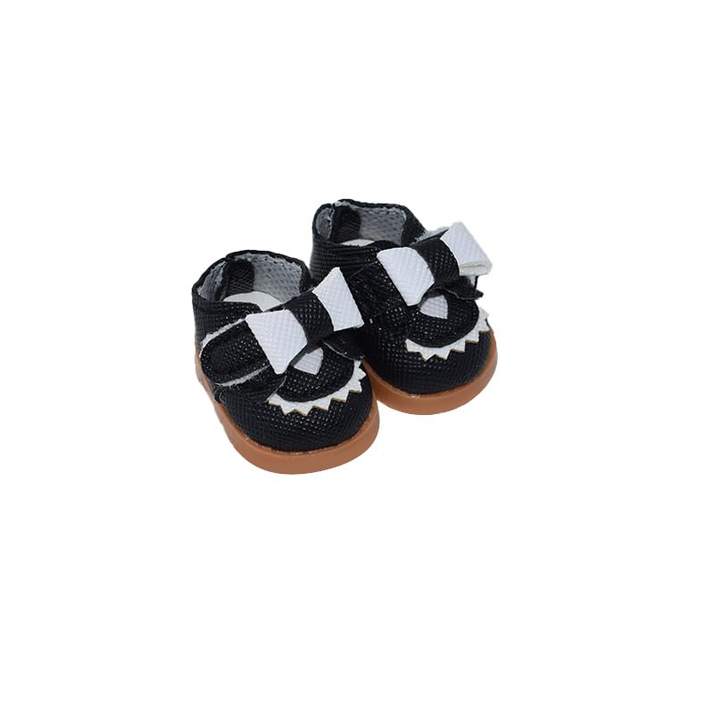 Jojedomo Compatible Labubu Doll Shoes for 17cm Dolls – GZB-Black