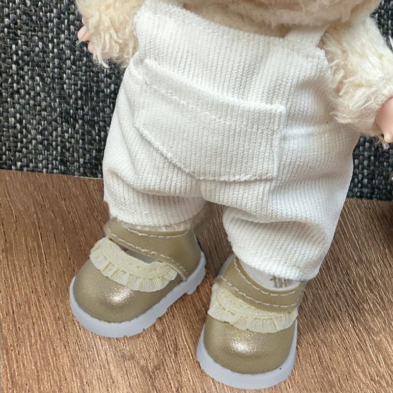 Jojedomo HB-Gold Labubu 17cm Doll Shoes – Compatible Labubu Accessories