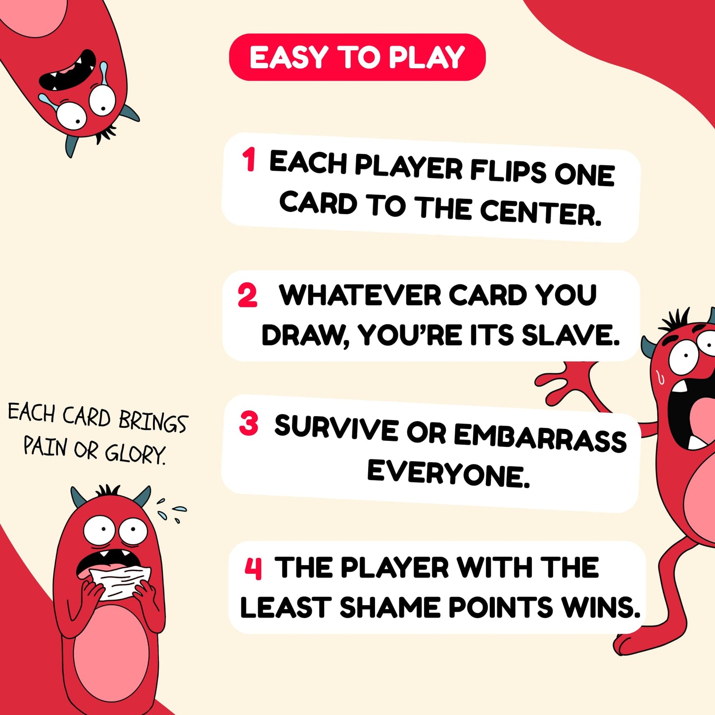 JOKABLY Slap of Shame – Slapjack-Style Party Card Game for Adults | 2+ Players | 52 Cards