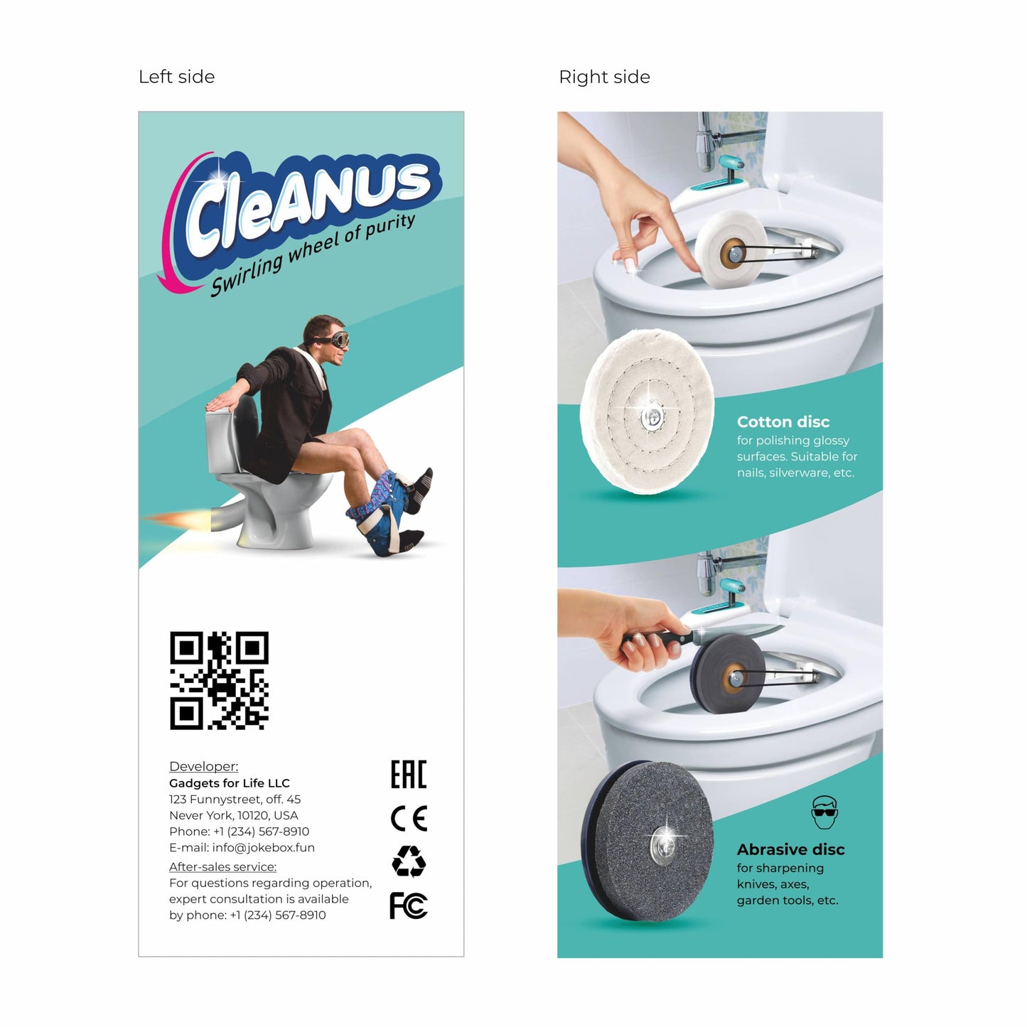 Jokebox Cleanus Prank Gift Box | Real-Looking Empty Gag Box for Surprises