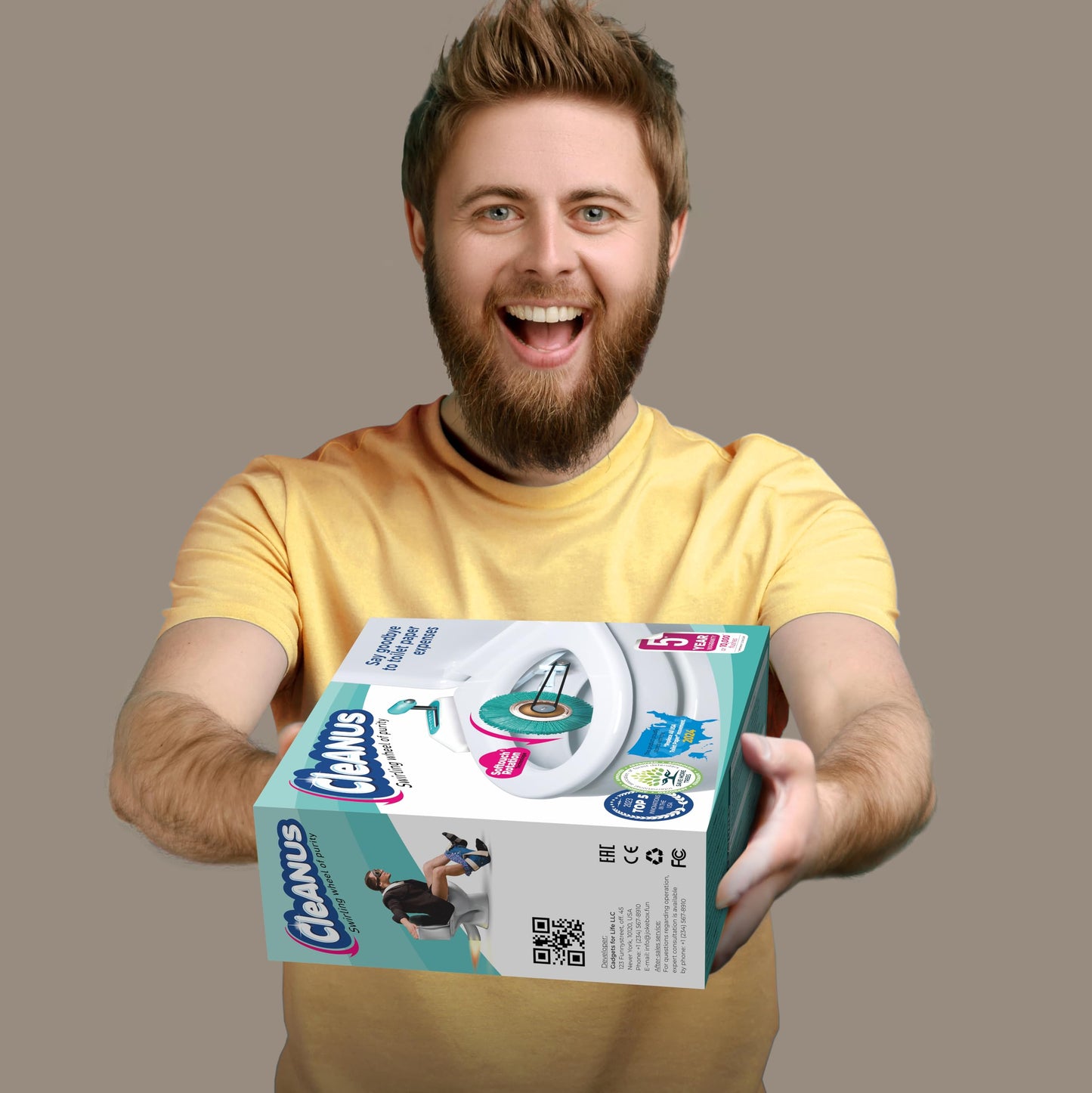 Jokebox Cleanus Prank Gift Box | Real-Looking Empty Gag Box for Surprises