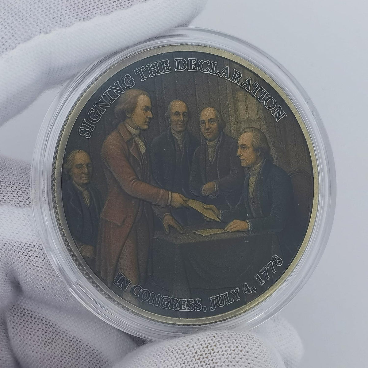 Jokimu 250th US Independence Challenge Coin 1776-2026 – Declaration Signing Tribute