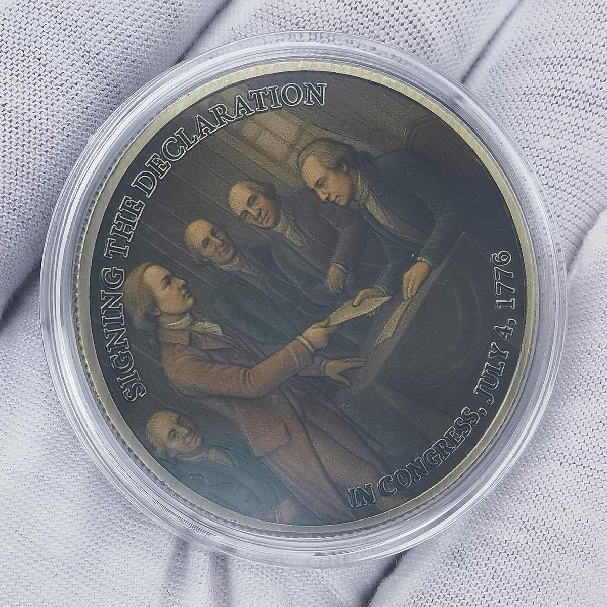 Jokimu 250th US Independence Challenge Coin 1776-2026 – Declaration Signing Tribute