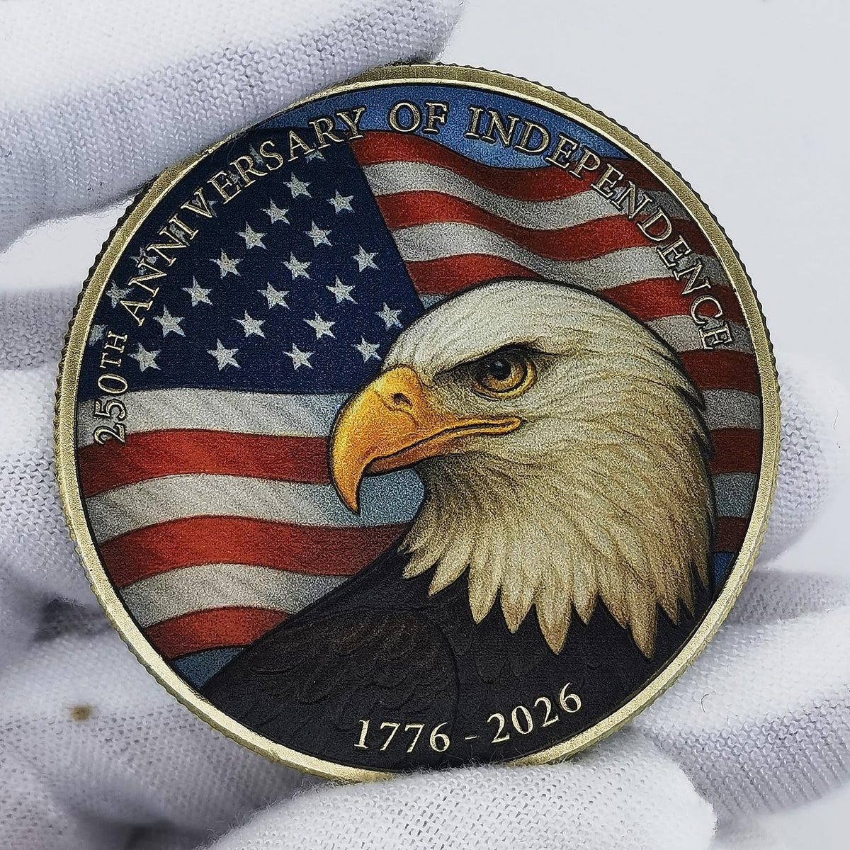Jokimu 250th US Independence Challenge Coin 1776-2026 – Declaration Signing Tribute