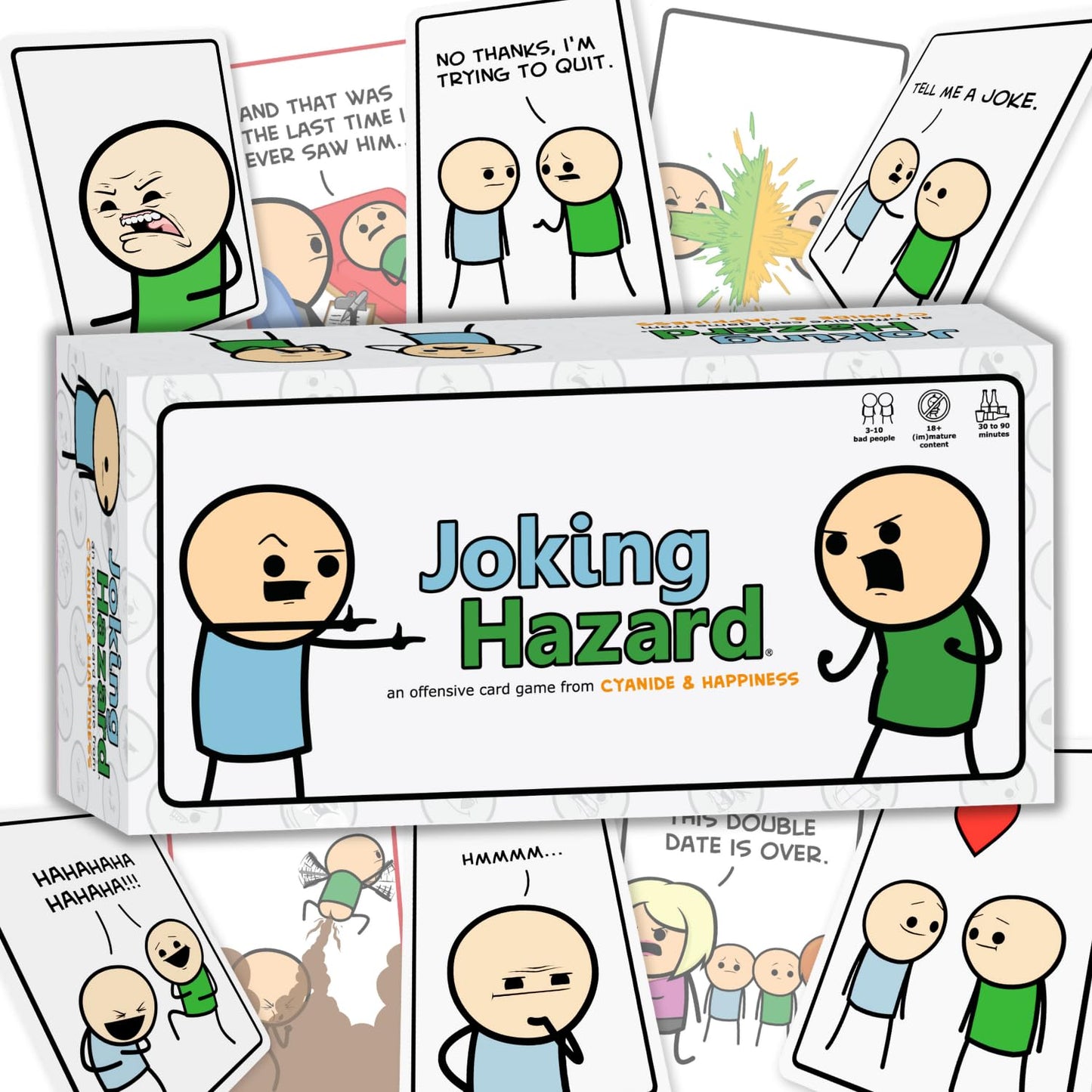 Joking Hazard by Cyanide & Happiness – 360+ Funny & Inappropriate Comic Card Game with Add-Your-Own-Words