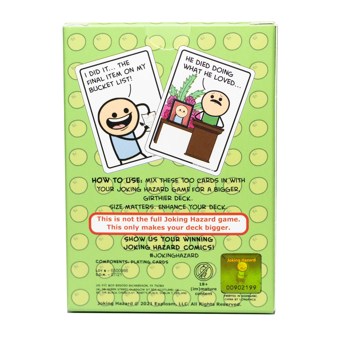 Joking Hazard Deck Enhancement #4 – 100 New Cards for Lively Game Nights | Cyanide & Happiness Expansion Pack
