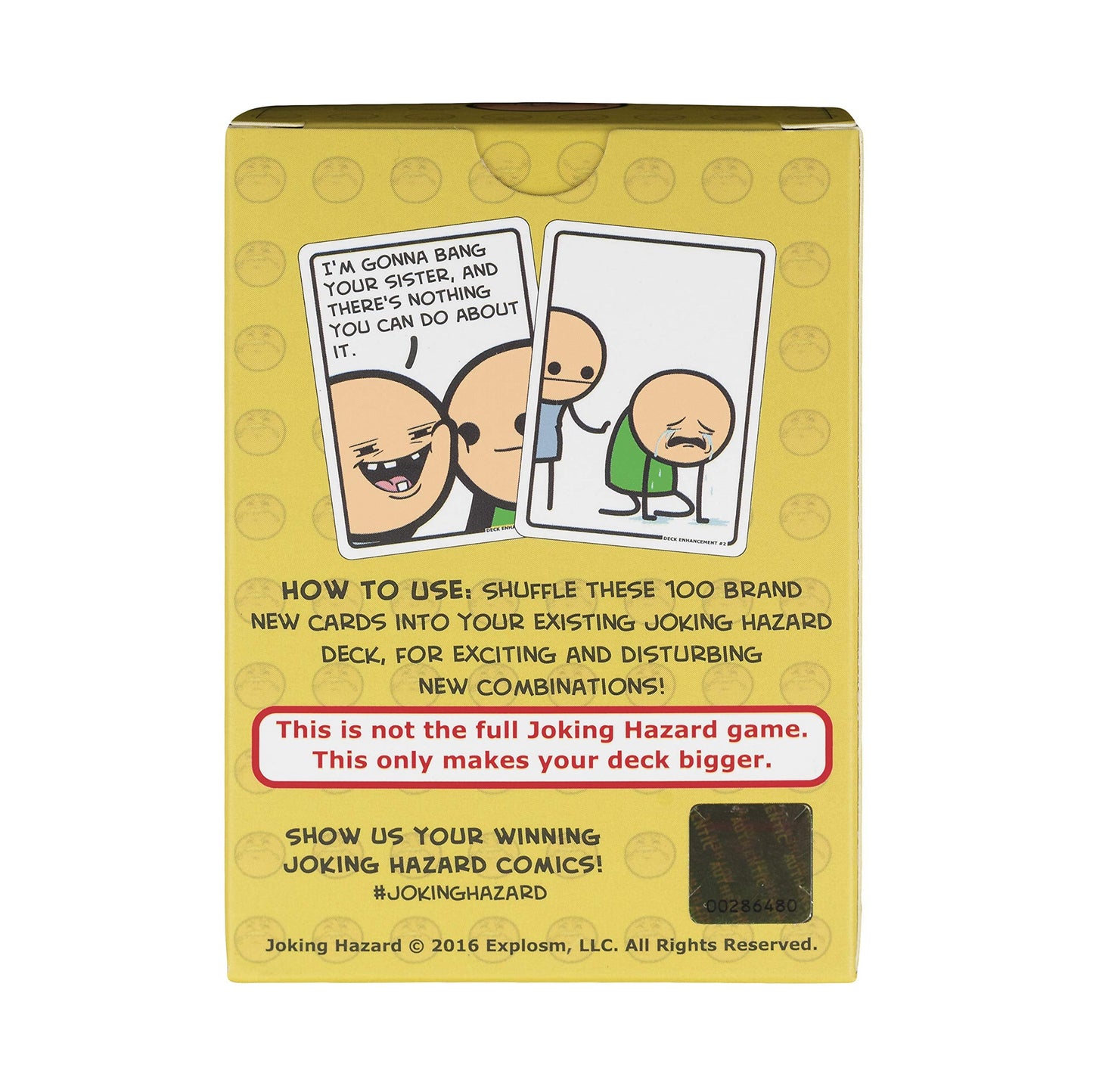 Joking Hazard Enhancement #2: 100 New Cards Expansion Pack for Game Night