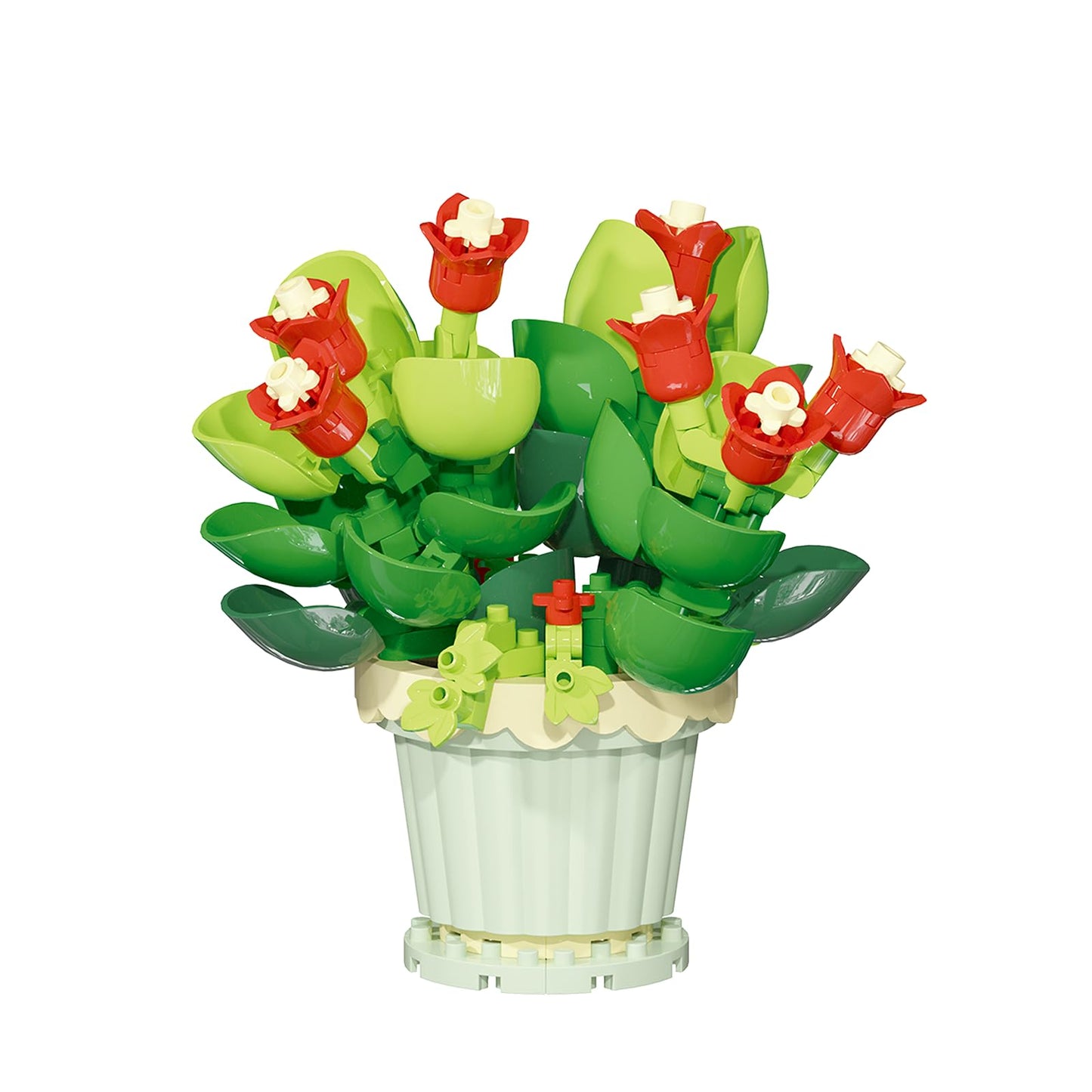 Jollcnoia Jade Mini Flower Bonsai Building Blocks – Serene DIY Floral Decor