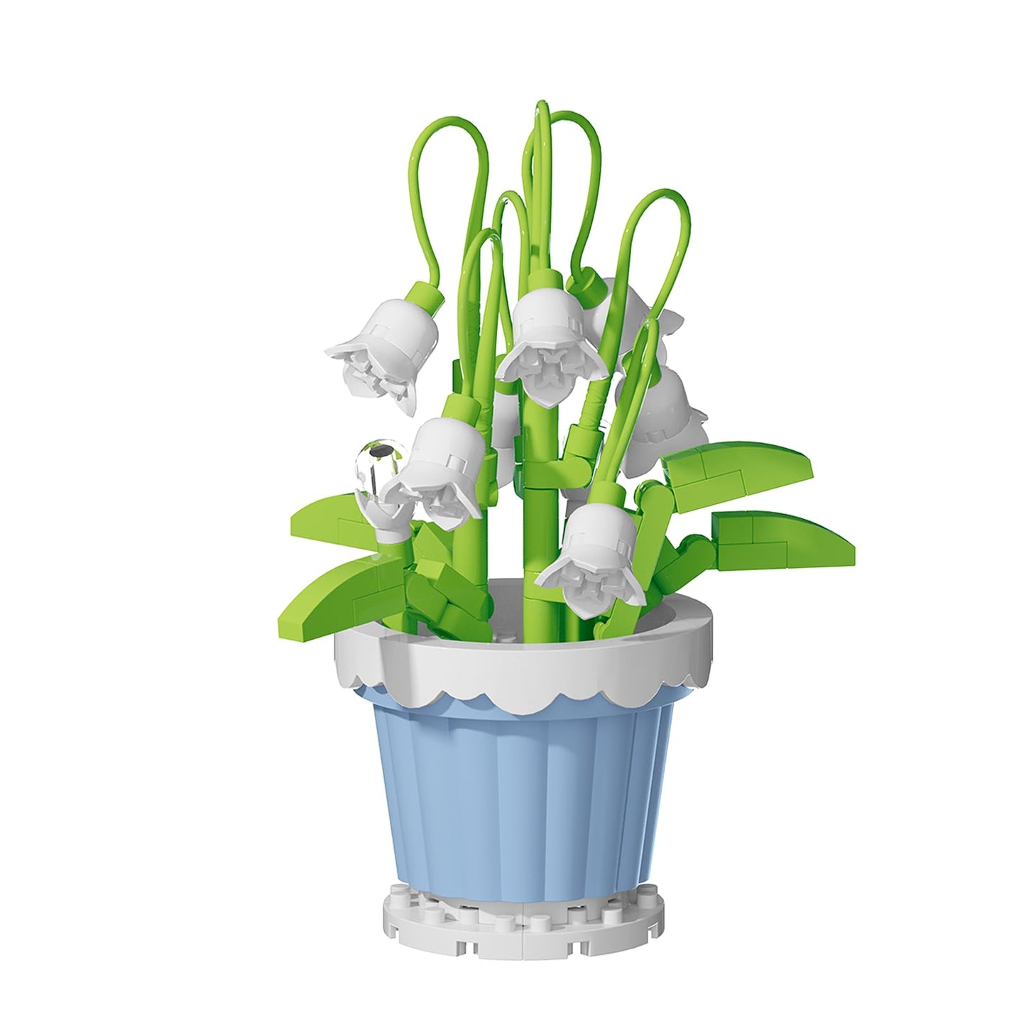 Jollcnoia Lily of the Valley Mini Flower Bonsai Blocks - DIY Botanical Toy