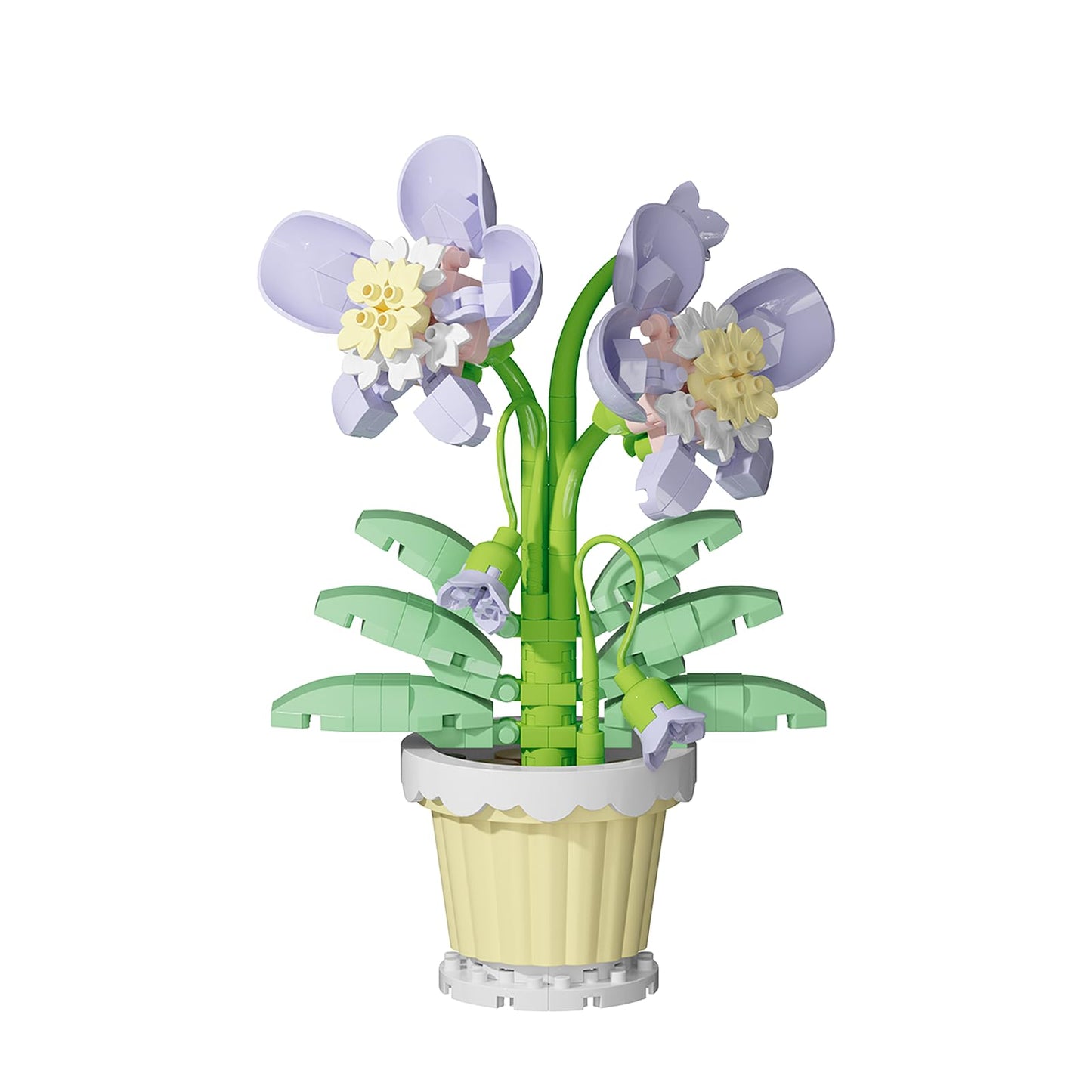 Jollcnoia Orchid Mini Flower Bonsai Blocks – DIY Potted Plant Building Toy