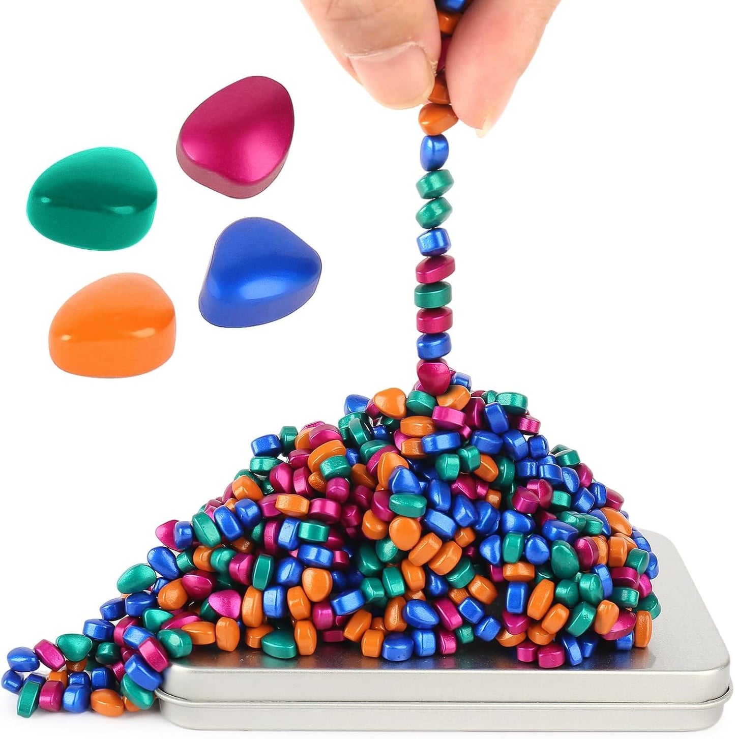 Jollicube 350pcs Fidget Toys for Adults – Desk Stress Relief & Office Focus Gift Pack