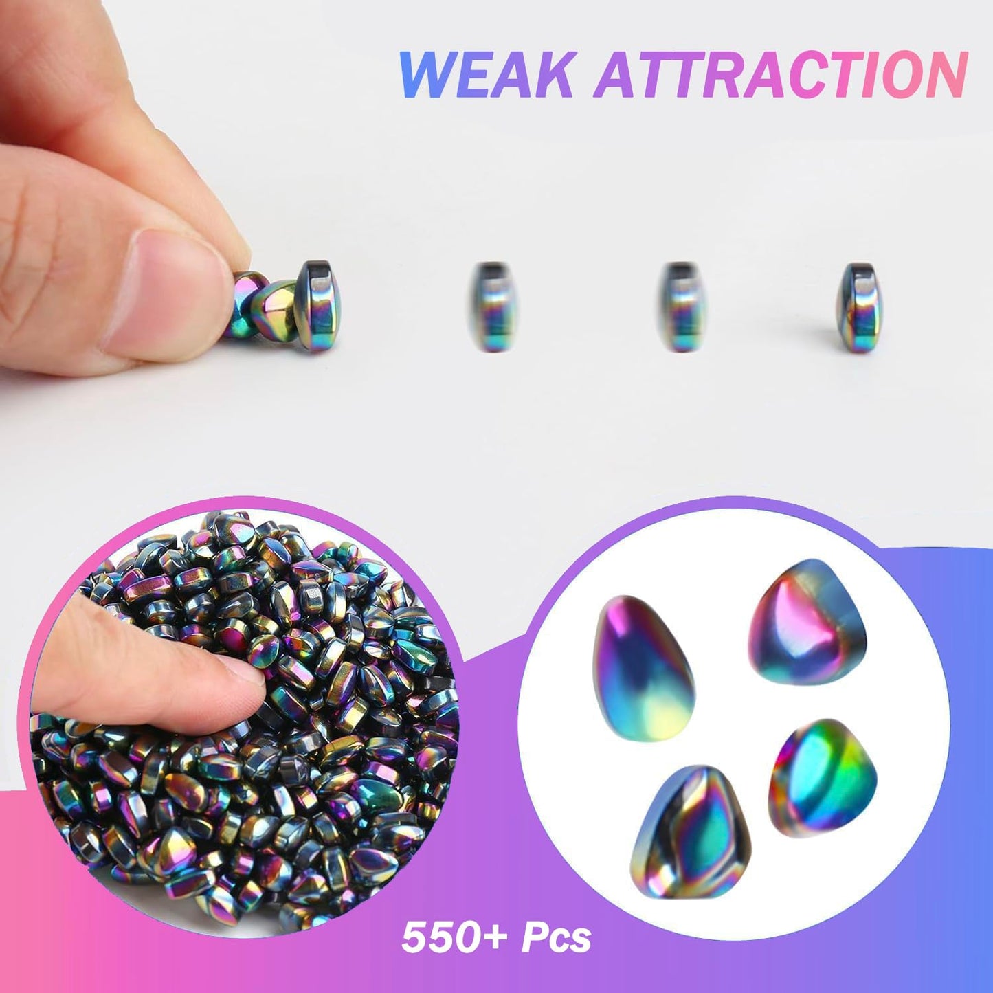 Jollicube 550pcs Desk Fidget Toys for Adults – Stress Relief & Sensory Play for Focus & Creativity