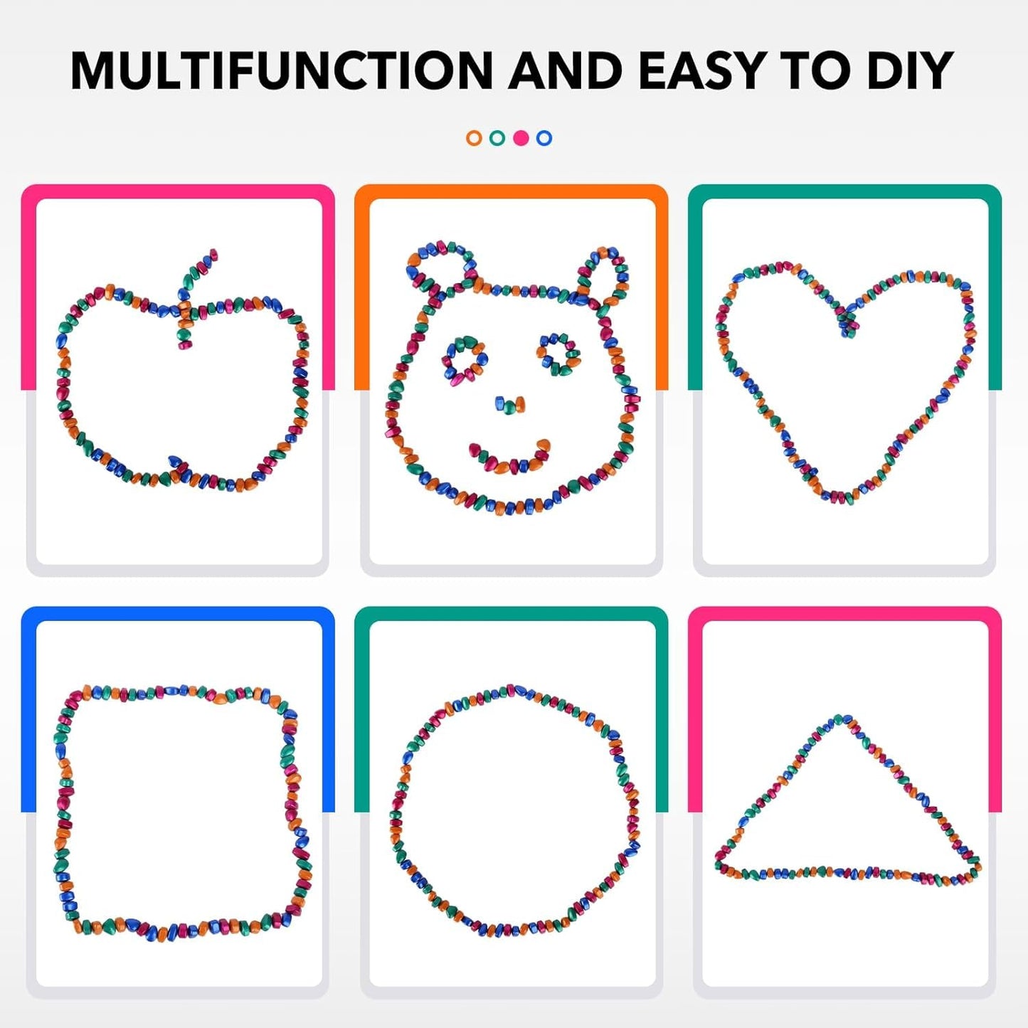 Jollicube 350pcs Fidget Toys for Adults – Desk Stress Relief & Office Focus Gift Pack