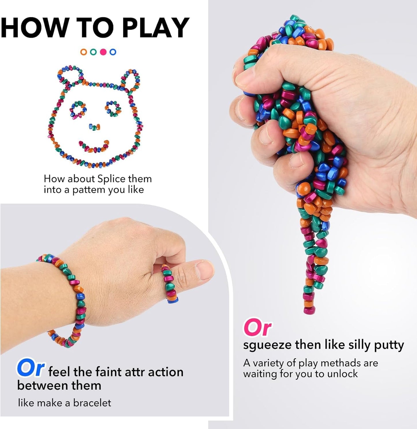 Jollicube 350pcs Fidget Toys for Adults – Desk Stress Relief & Office Focus Gift Pack