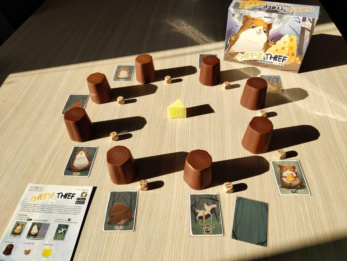 Jolly Thinkers Cheese Thief Board Game | Family Party Game with Hidden Roles & Bluffing | 4-8 Players | Ages 8+ | 10-Minute Playtime