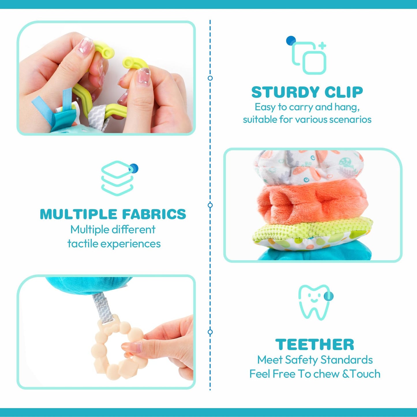 Jollybaby Whale Musical Pull String Toy – Sensory Plush for Stroller, Car Seat & Crib