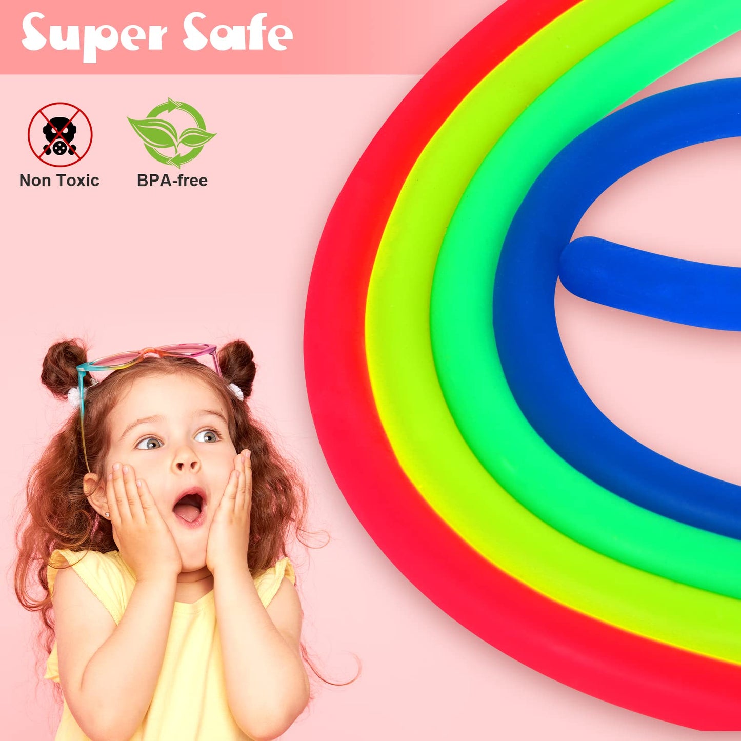 Jomelly 12-Pack Sensory Strings – Fidget Toys for Kids | Stress & Focus Support, Autism ADHD Sensory Toy Set