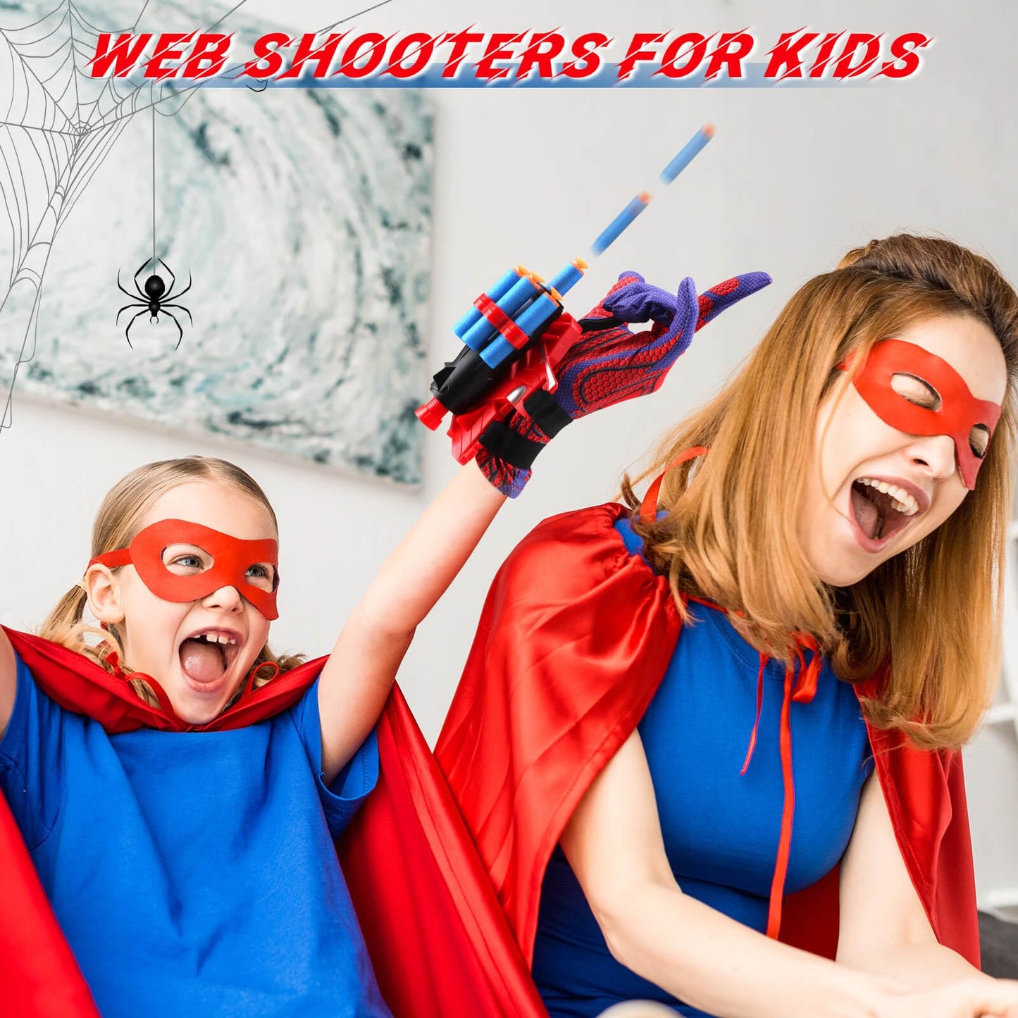 JONEG Web Shooters 2-Pack – Spider Glove Launcher Toy for Kids